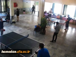 در پردیس شهید مقصودی همدان برگزار شد؛
روز دوشنبه مورخ 95810 مسابقه ی تنیس روی میز