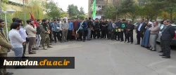 بدرقه ی دانشجو معلمان جهت حضور و شرکت در گرهمائی پرشور اربعین سید و سالار شهیدان حضرت اباعبدالله الحسین(ع)