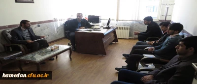 در دفتر معاونت محترم هماهنگی دانشگاه فرهنگیان همدان برگزار شد:
اولین جلسه هماهنگی انجمن های ورزشی دانشجویی پردیس شهید مقصودی همدان