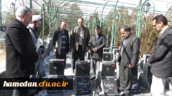 غبار روبی مزار شهید مقصودی و سایر شهدای والامقام انقلاب اسلامی همدان