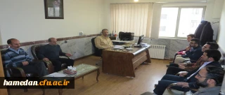 جلسه اعضای شورای صنفی رفاهی دانشجویی پردیس شهید مقصودی با معاونت هماهنگی استان