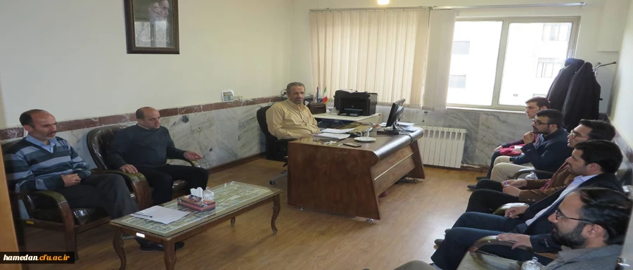 جلسه اعضای شورای صنفی رفاهی دانشجویی پردیس شهید مقصودی با معاونت هماهنگی استان