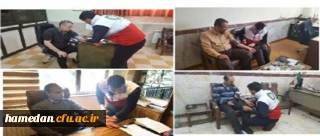 اندازه گیری فشار خون کارکنان دانشگاه فرهنگیان همدان در راستای طرح تحول سلامت