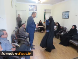 در مراسمی با حضور استاد و دانشجویان عضو کمیته تدریس پژوهی پردیس شهید باهنر از سرپرست دانشگاه فرهنگیان همدان و معاونین ایشان تقدیر به عمل آمد.