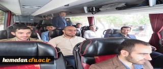 بدرقه دانشجو معلمان دانشگاه فرهنگیان همدان جهت دیدار با مقام معظم رهبری (زید عزه) در هفته معلم