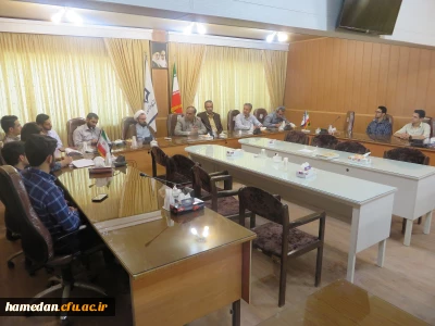 جلسه تکریم و معارفه­ ی مسئول بسیج دانشجویی پردیس شهید مقصودی همدان برگزار شد