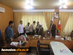 جلسه تکریم و معارفه­ ی مسئول بسیج دانشجویی پردیس شهید مقصودی همدان برگزار شد