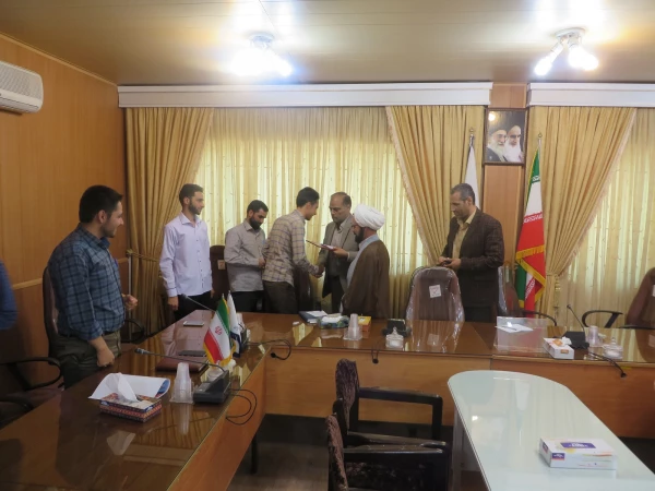 جلسه تکریم و معارفه­ ی مسئول بسیج دانشجویی پردیس شهید مقصودی همدان برگزار شد