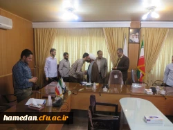 جلسه تکریم و معارفه­ ی مسئول بسیج دانشجویی پردیس شهید مقصودی همدان برگزار شد