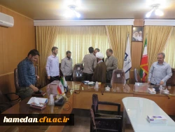 جلسه تکریم و معارفه­ ی مسئول بسیج دانشجویی پردیس شهید مقصودی همدان برگزار شد