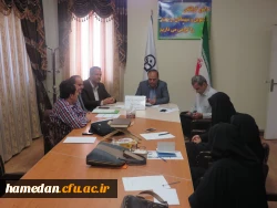 اولین جلسه ی شورای نظارت، ارزیابی و تضمین کیفیت دانشگاه فرهنگیان همدان