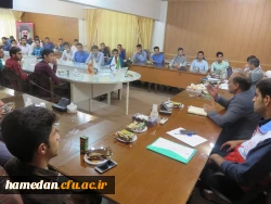 جلسه هماهنگی شورای مرکزی کانون های فرهنگی و دانشجویی پردیس شهید مقصودی همدان