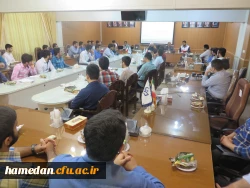 جلسه هماهنگی شورای مرکزی کانون های فرهنگی و دانشجویی پردیس شهید مقصودی همدان