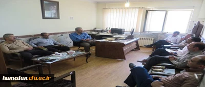 جلسه ی هماهنگی و برنامه ریزی جهت برگزاری نشست معاونان آموزشی، فرهنگی و پژوهشی دانشگاه فرهنگیان سراسر کشور به میزبانی همدان
