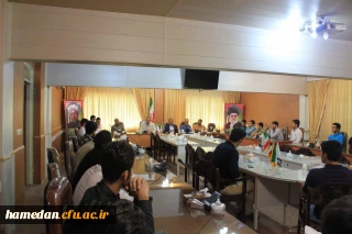 جلسه هماهنگی و بدرقه ی کاروان ورزشی پردیس شهید مقصودی همدان با حضور مدیر استان و معاون هماهنگی جهت شرکت در المپیاد بیست و سوم