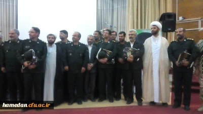 کانون بسیج اساتید دانشگاه فرهنگیان همدان در هفتمین جشنواره مالک اشتر سپاه انصارالحسین (ع)  همدان حائز رتبه برتر شد. ضمن تبریک، تداوم توفیقات عزیزان را از محضر حضر حق مسئلت می نماییم.