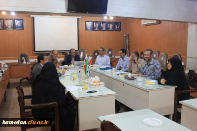 جلسه ی شورای پژوهشی دانشگاه فرهنگیان استان همدان