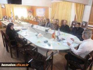 جلسه ی هماهنگی جهت برگزاری مراسم ورودی های جدید دانشگاه فرهنگیان همدان