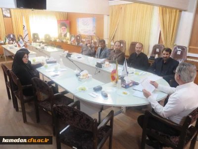 جلسه ی هماهنگی جهت برگزاری مراسم ورودی های جدید دانشگاه فرهنگیان همدان