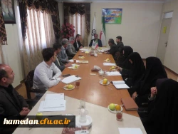 جلسه ی شورای دانشجویی دانشگاه فرهنگیان همدان با حضور معاون توسعه منابع و پشتیبانی اداره کل آموزش و پرورش استان.