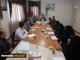 جلسه ی شورای دانشجویی دانشگاه فرهنگیان همدان با حضور معاون توسعه منابع و پشتیبانی اداره کل آموزش و پرورش استان
