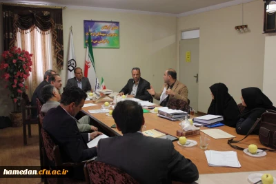 جلسه ی شورای پژوهشی دانشگاه فرهنگیان استان همدان