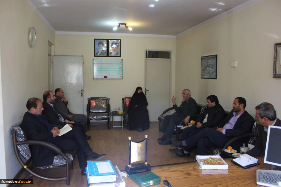 با حضور مدیریت امور پردیس های استان همدان و رئیس بنیاد حفظ آثار و نشر ارزش های دفاع مقدس همدان برگزار شد: