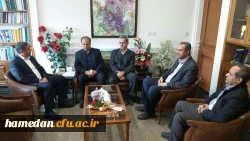 دیدار سرپرست و معاونین دانشگاه فرهنگیان همدان با معاون سیاسی امنیتی استانداری همدان در آغاز هفته وحدت
