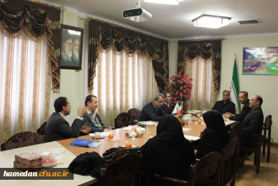 جلسه هماهنگی و برنامه ریزی جشنواره کشوری زبان و ادبیات فارسی به میزبانی پردیس شهید مقصودی همدان