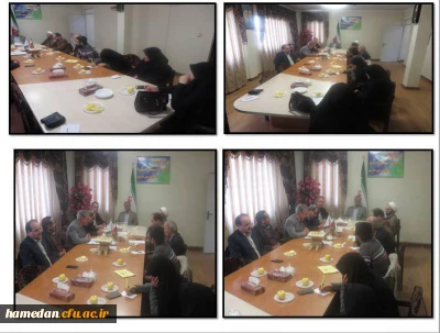 بیست و پنجمین نشست تخصصی شورای فرهنگی اجتماعی دانشگاه فرهنگیان استان همدان در سالن مدیریت استان با دستور کار: 1- اردوی راهیان نور 2- یادواره شهدای دانشجوی پردیس شهید مقصودی 3-همایش دانشجویی هلال احمر