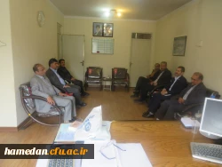 دیدار نوروزی کارکنان بانک تجارت شعبه دانشگاه بوعلی با دکتر علی صوفی سرپرست دانشگاه فرهنگیان همدان