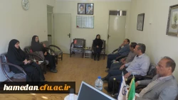بازدید نماینده استانداری همدان از اقدامات انجام شده دانشگاه فرهنگیان همدان در حوزه ی صیانت از حقوق شهروندی در چهار حوزه ( عفاف و حجاب، حق شهروندی، اقامه نماز و امر به معروف و نهی از منکر)
بازدید نماینده استانداری همدان از اقدامات انجام شده دانشگاه فرهنگی