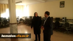 بازدید حضوری جناب آقای مهندس حسین رضایی سرپرست محترم هوشمندسازی دانشگاه فرهنگیان از مراکز هوشمندسازی مدیریت مرکز استان و دو پردیس شهید مقصودی و شهید باهنر همدان18/5/97