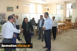 بازدید رئیس گروه برنامه ریزی آموزش های بلند مدت وزارت آموزش و پرورش از مراحل مصاحبه تخصصی در پردیس شهید مقصودی همدان
