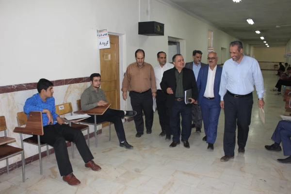 بازدید رئیس گروه برنامه ریزی آموزش های بلند مدت وزارت آموزش و پرورش از مراحل مصاحبه تخصصی در پردیس شهید مقصودی همدان