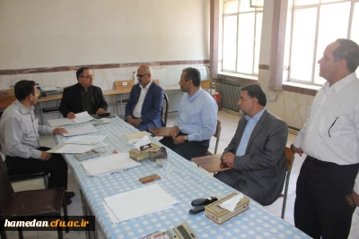 بازدید رئیس گروه برنامه ریزی آموزش های بلند مدت وزارت آموزش و پرورش از مراحل مصاحبه تخصصی در پردیس شهید مقصودی همدان