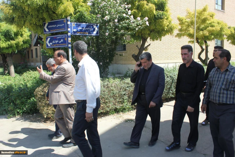 بازدید دکتر امیر خجسته نماینده مردم همدان، فامنین و قهاوند در مجلس شورای اسلامی از پردیس شهید مقصودی همدان