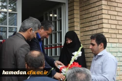 افتتاح پروژه های عمرانی پردیس شهید مقصودی همدان
