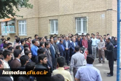 افتتاح پروژه های عمرانی پردیس شهید مقصودی همدان