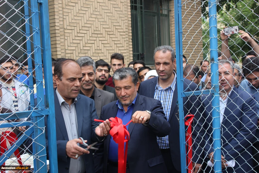 افتتاح پروژه های عمرانی پردیس شهید مقصودی همدان