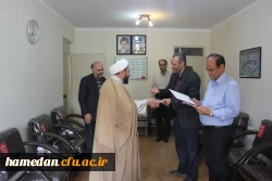 مراسم تقدیر از سرپرست، معاون و همکاران فعال دانشگاه فرهنگیان همدان در برنامه تجلیل از خادمان مردمی اربعین حسینی