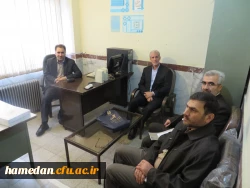 افتتاح دفتر جدید بسیج اساتید دانشگاه فرهنگیان همدان با حضور آقای دکتر طاهری، جناب سرهنگ رجبی، آقای سیاوشی و دکتر قربانی مسئول بسیج اساتید دانشگاه