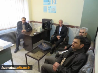 افتتاح دفتر جدید بسیج اساتید دانشگاه فرهنگیان همدان با حضور آقای دکتر طاهری، جناب سرهنگ رجبی، آقای سیاوشی و دکتر قربانی مسئول بسیج اساتید دانشگاه