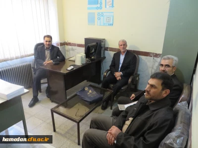 افتتاح دفتر جدید بسیج اساتید دانشگاه فرهنگیان همدان با حضور آقای دکتر طاهری، جناب سرهنگ رجبی، آقای سیاوشی و دکتر قربانی مسئول بسیج اساتید دانشگاه