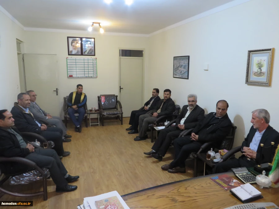 دیدار آقای دکتر طاهری رئیس سازمان بسیج اساتید استان همدان با دکتر علی صوفی سرپرست دانشگاه فرهنگیان همدان