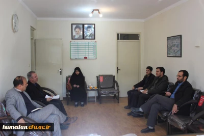 دیدار فریادرس مسئول ناحیه بسیج دانشجویی استان با دکتر علیرضا علی صوفی سرپرست دانشگاه فرهنگیان همدان - سه شنبه 97/10/04 - اتاق ریاست دانشگاه