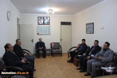 حضور هیات ارزیاب استانداری همدان در پردیس شهید مقصودی