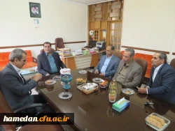 دیدار سرپرست دانشگاه فرهنگیان همدان با مدیر کل آموزش و پرورش استان در طلیعه سال 1398