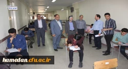 بازدید مدیرکل خدمات آموزشی سازمان مرکزی از نحوه برگزاری امتحانات در پردیس های دانشگاه فرهنگیان همدان