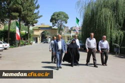 بازدید خانم دکترعلی نژاد معاون دانشجویی دانشگاه فرهنگیان از پردیس های استان همدان